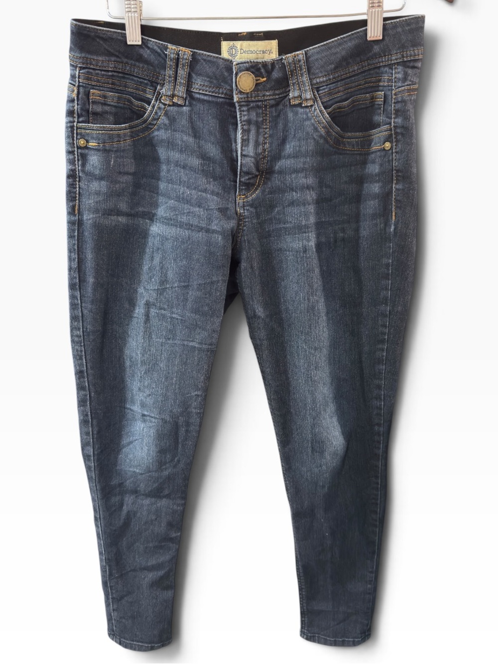 Democracy Women's Ab Technology Dark Wash Jeggings - Blue